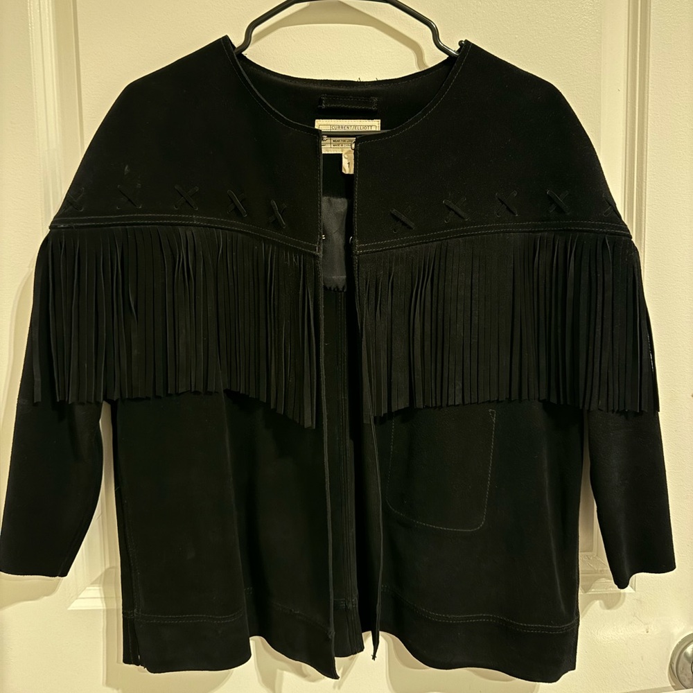 Current Elliot Fringe Suede Jacket -Size 1